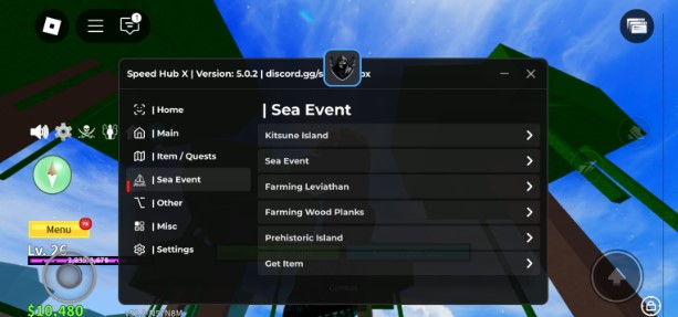 Speed Hub Script Sea Event